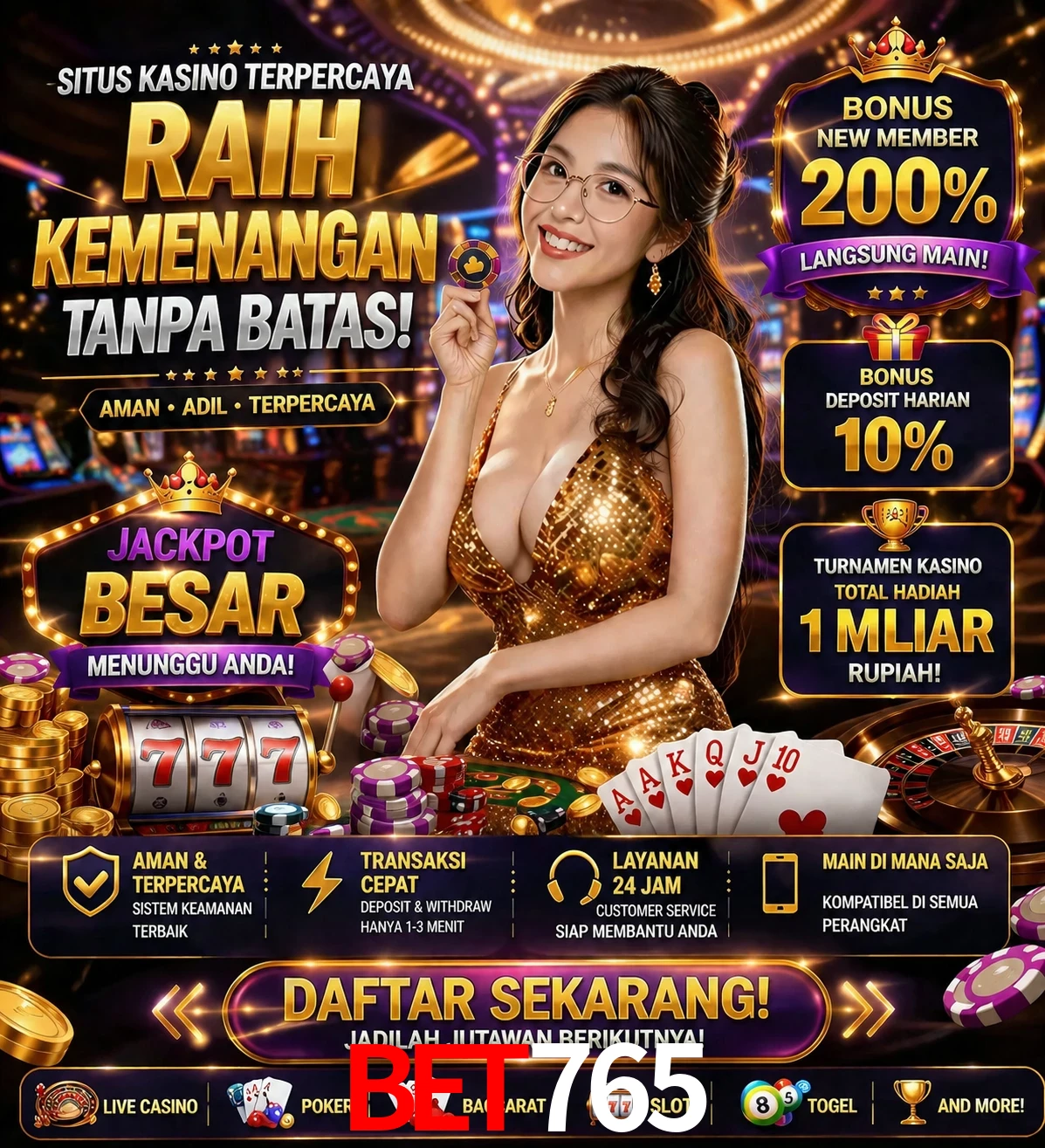 Roleta e blackjack bet765