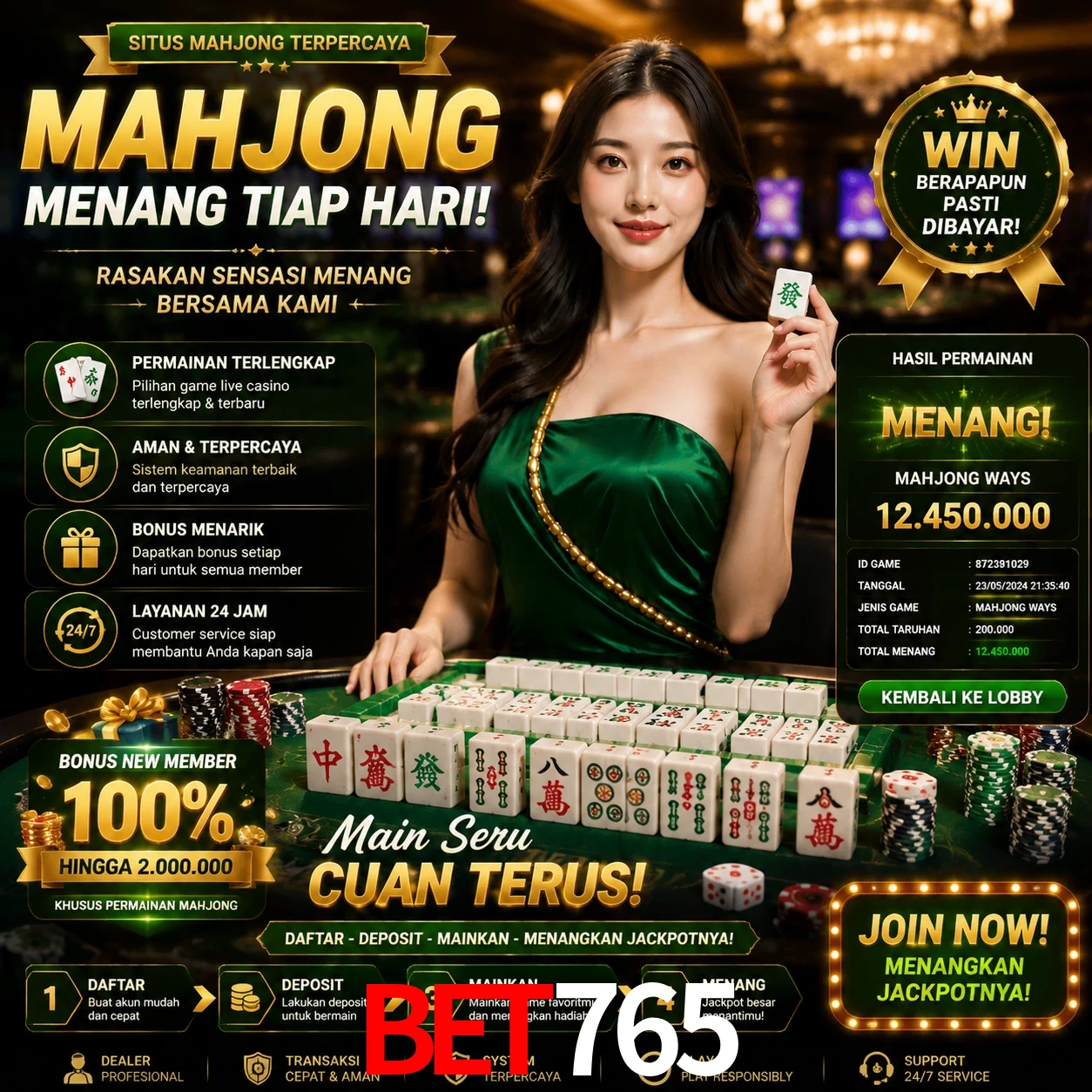 Cashback VIP bet765 - reembolso semanal
